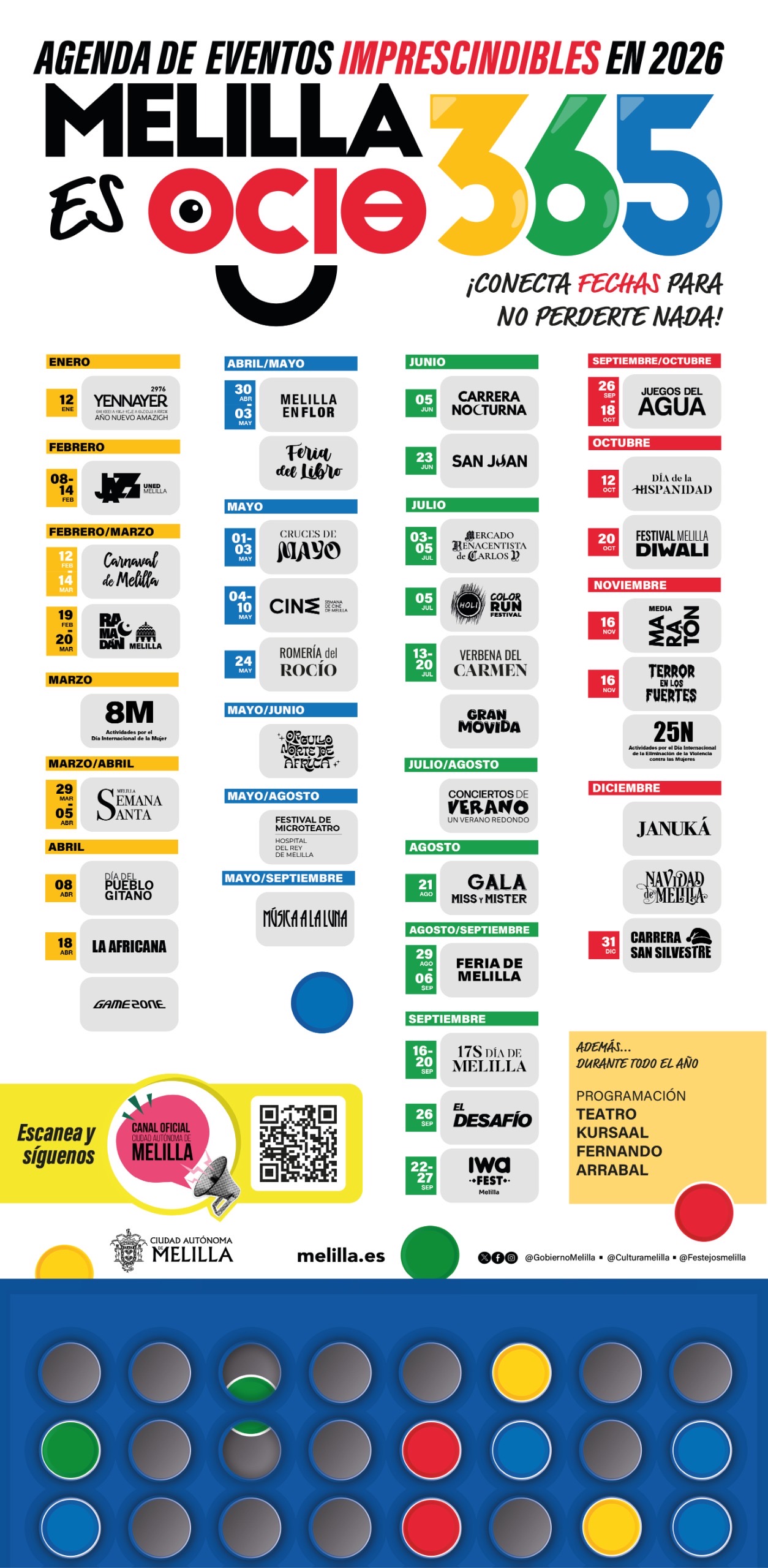 Melilla Ocio 365 - Agenda de Eventos Imprescindible en 2026