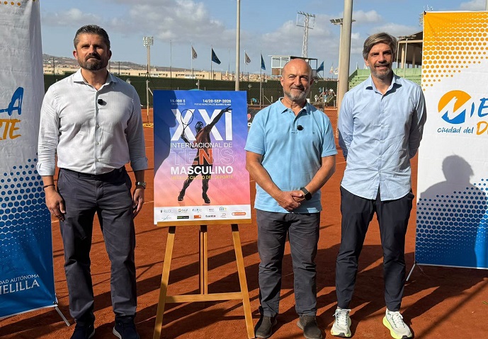 EL CONSEJERO DE DEPORTE PRESENTA EL XXI INTERNACIONAL DE TENIS MASCULINO 'MELILLA, CIUDAD DEL DEPORTE' EL CONSEJERO DE DEPORTE PRESENTA EL XXI INTERNACIONAL DE TENIS MASCULINO 'MELILLA, CIUDAD DEL DEPORTE'