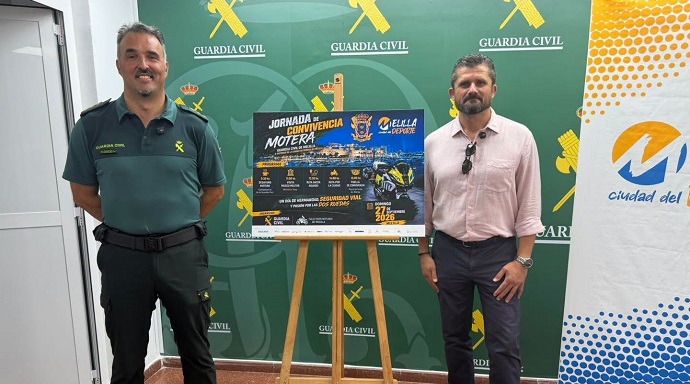 WEB EL CONSEJERO DE DEPORTE Y GUARDIA CIVIL PRESENTAN LA JORNADA DE CONVIVENCIA MOTERA